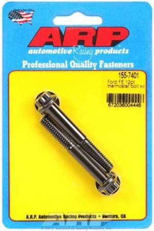 ARP 155-7401 Ford Fe 12PT Thermostat Bolt Kit