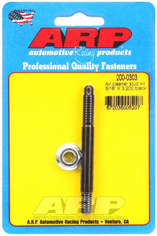 ARP 200-0303 5/16" X 3.200 Air Cleaner Stud Kit