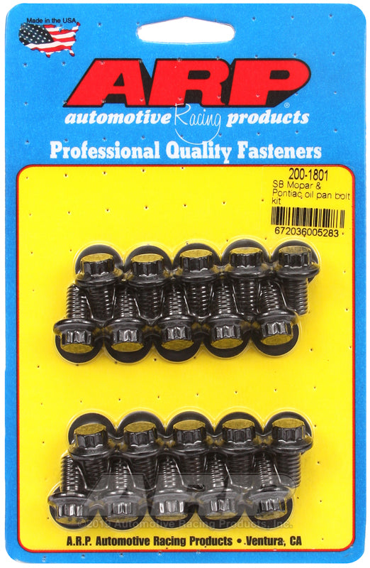 ARP 200-1801 SB Mopar & Pontiac Oil Pan Bolt Kit