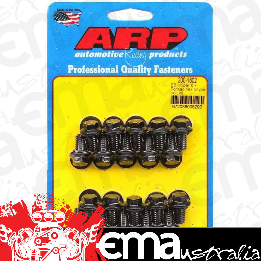 Chev Small Block Gen I 265-400 C.I.D 200-1802 SB Mopar Pontiac Hex Oil Pan Bolt Kit ARP Fasteners ARP200-1802