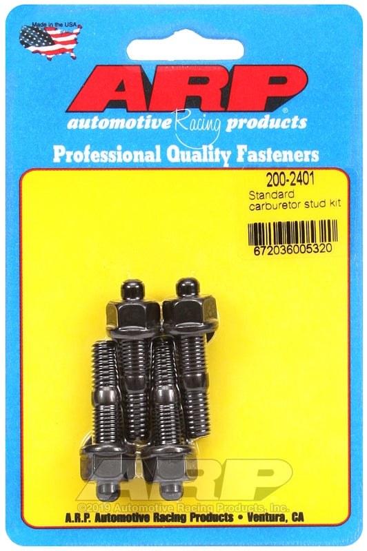 ARP Fasteners ARP200-2401 200-2401 Standard Carburetor Stud Kit 1.700" Oal