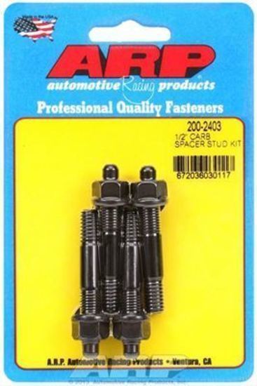 ARP 200-2403 1/2" Carburetor Spacer Stud Kit 2.225" Oal