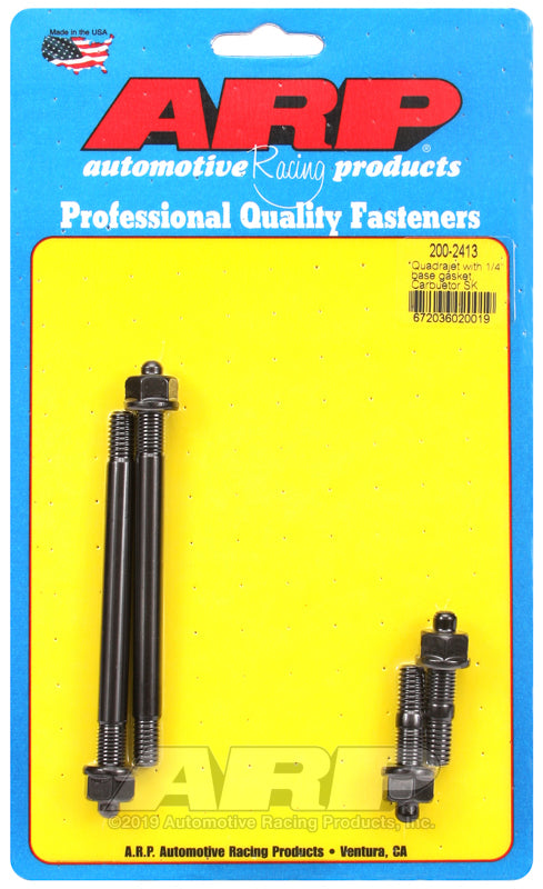 ARP 200-2413 Quadrajet With 1/4" Base Gasket Carb Stud Kit
