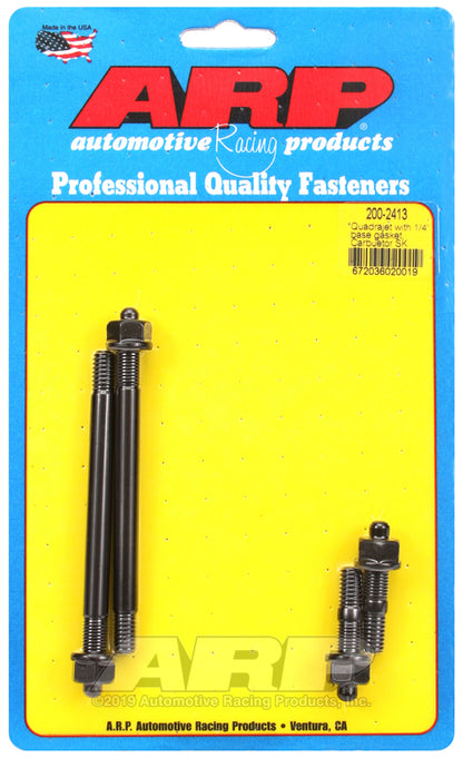 ARP 200-2413 Quadrajet With 1/4" Base Gasket Carb Stud Kit