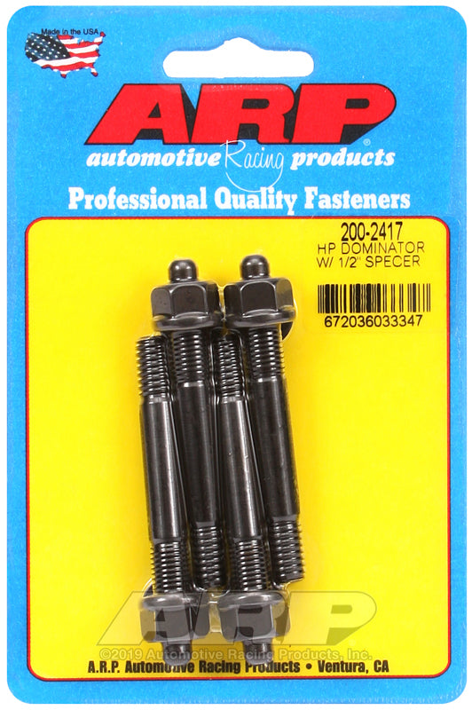 ARP 200-2417 Hp Dominator w/ 1/2" Spacer Carb Stud Kit