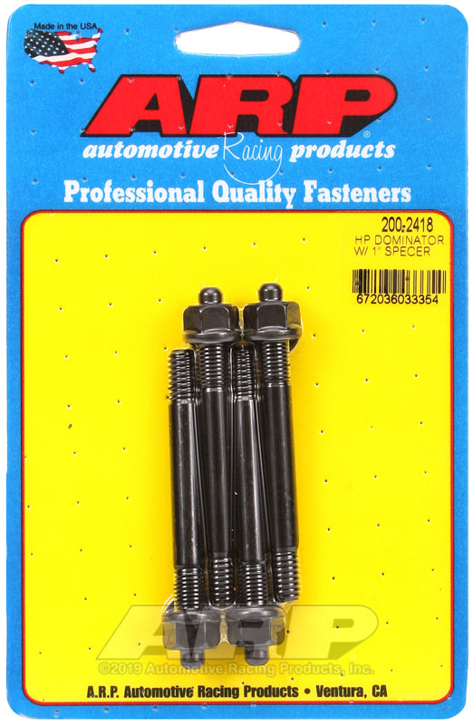 ARP 200-2418 Hp Dominator w/ 1" Spacer Carb Stud Kit