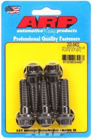 ARP 200-3402 WilwoOD Drive Plate Bolt 7/16 Drilled 12 PT 5Pcs