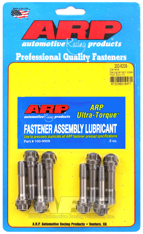 ARP 200-6209 3/8" General Replacement ARP2000 Rod Bolt Kit