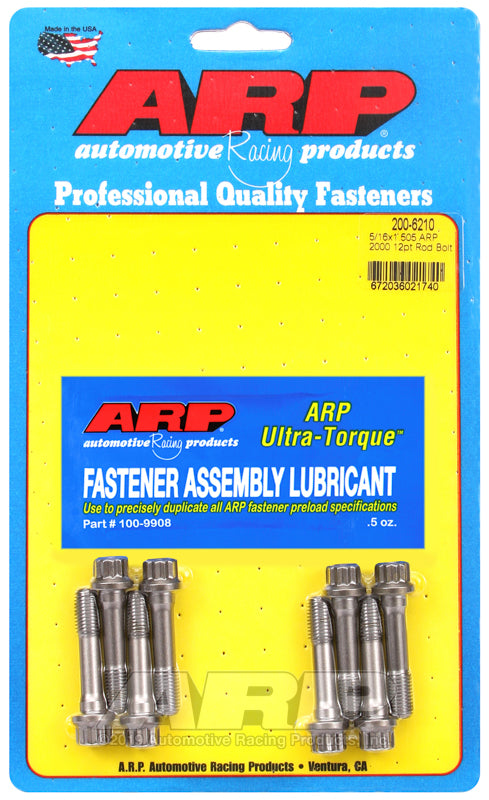 ARP 200-6210 5/16" General Replacement ARP2000 Rod Bolt Kit