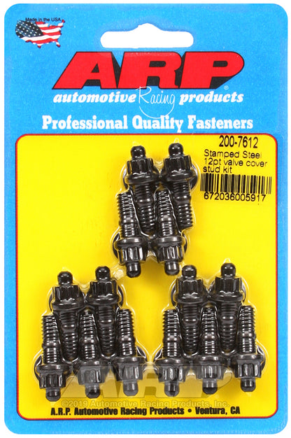 ARP 200-7612 Stamped Steel 12PT Valve Cover Stud Kit