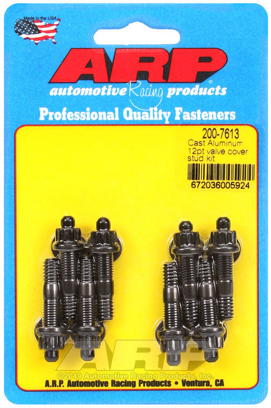 ARP 200-7613 Cast Aluminum 12PT Valve Cover Stud Kit