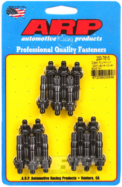 ARP 200-7615 Cast Aluminum 12PT Valve Cover Stud Kit