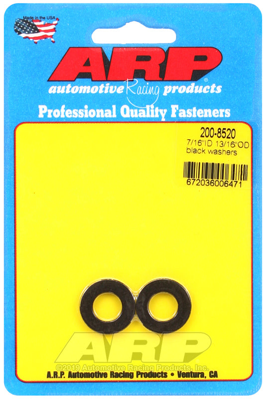 ARP 200-8520 7/16 ID 13/16 OD Black Washers