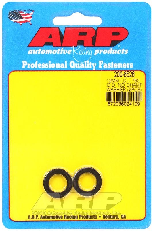 ARP 200-8526 M12 ID .750 OD No Chamfer Washers