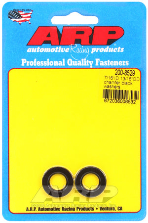 ARP 200-8529 7/16 ID 13/16 OD Chamfer Black Washers