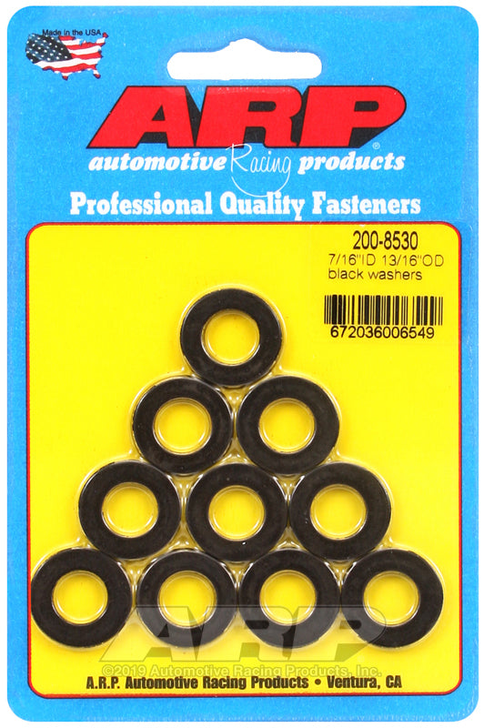 ARP 200-8530 7/16 ID 13/16 OD Black Washers