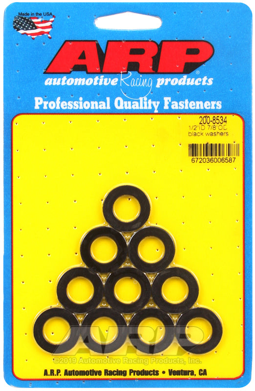 ARP 200-8534 1/2 ID 7/8 OD Black Washers