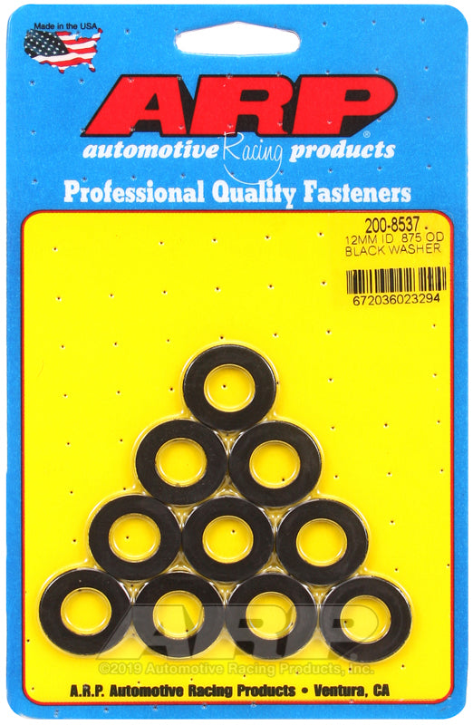 ARP 200-8537 M12 ID .875 OD Black Washers