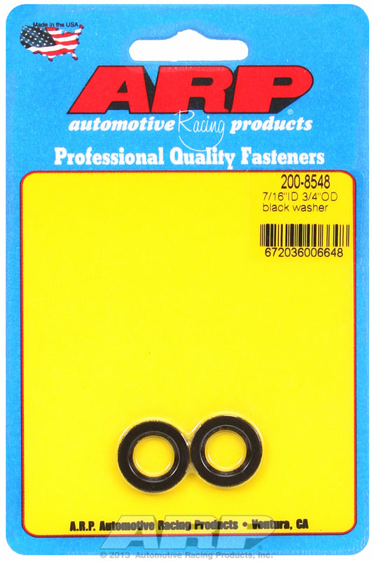 ARP 200-8548 7/16 ID 3/4 OD Black Washers