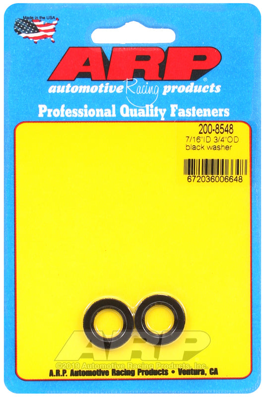 ARP 200-8548 7/16 ID 3/4 OD Black Washers