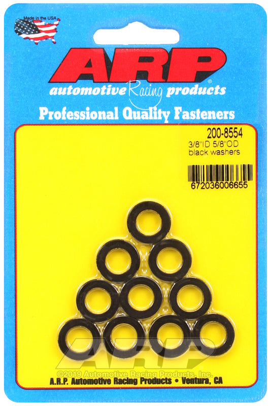 ARP 200-8554 3/8 ID 5/8 OD Black Washers