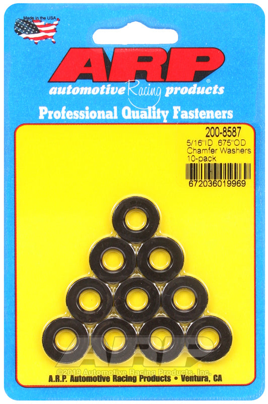 ARP 200-8587 5/16 ID .675 OD Chamfer Washers