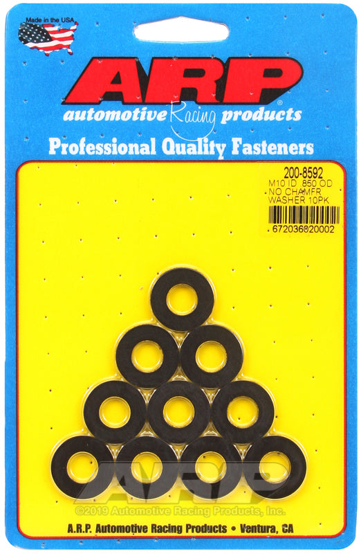 ARP 200-8592 M10 ID .850 OD Chamfer Washers