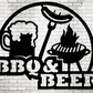 EMA-PC-004 BBQ and Beer Plasma Cut Sign 45cm x 36cm
