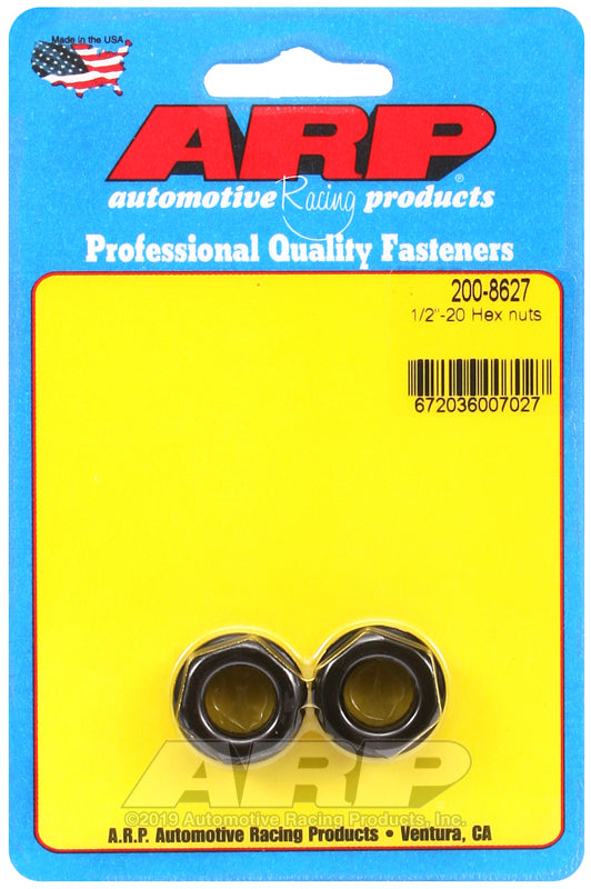ARP 200-8627 1/2-20 Hex Nut Kit