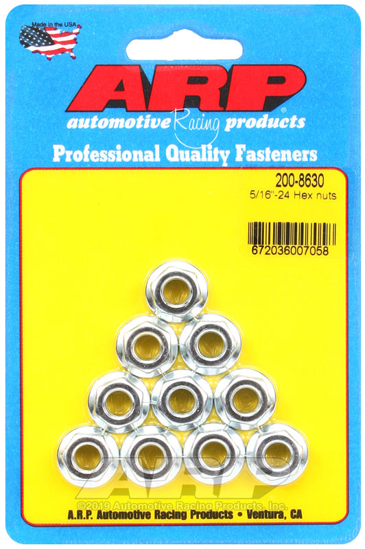 ARP Fasteners ARP200-8630 200-8630 5/16-24 Hex Nut Kit