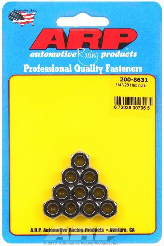 ARP 200-8631 1/4-28 Hex Nut Kit