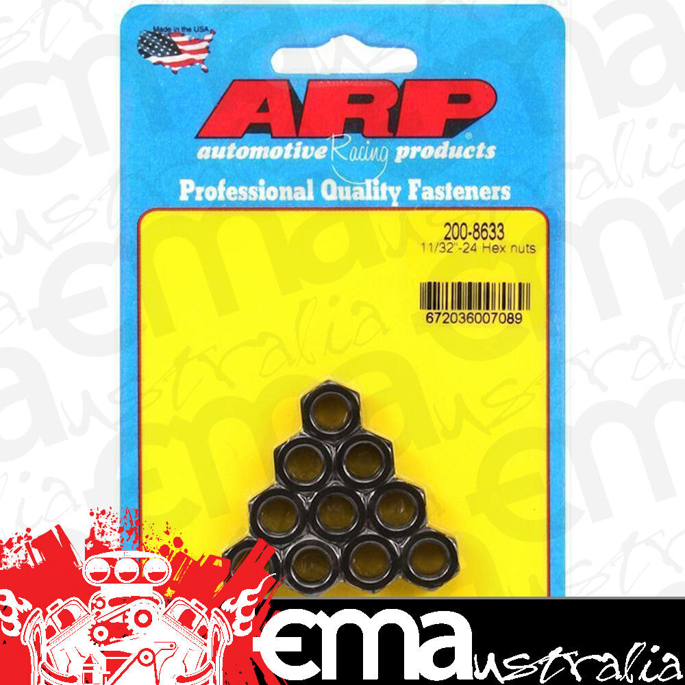 ARP 200-8633 11/32-24 Hex Nut Kit