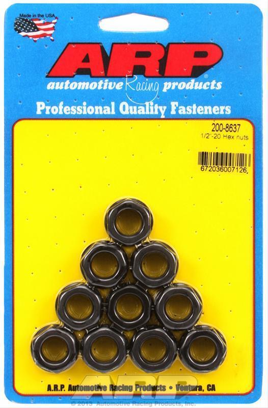 ARP 200-8637 1/2-20 Hex Nut Kit