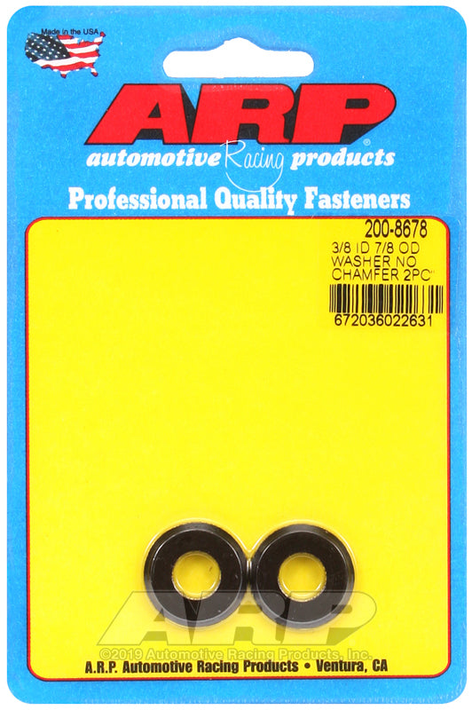 ARP 200-8678 3/8 ID 7/8 OD(Radiused) Black Washers
