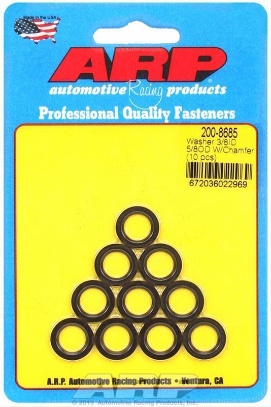 ARP 200-8685 3/8 ID 5/8 OD Machined Chamfer Black Washers