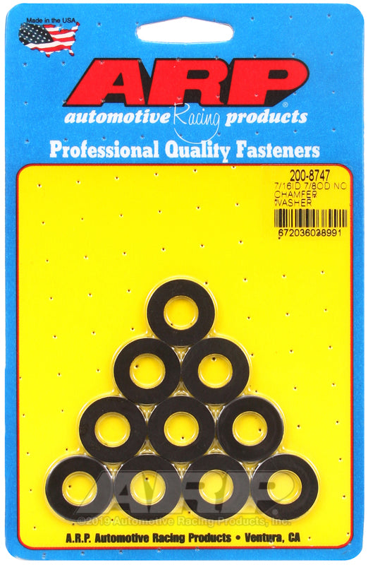 ARP 200-8747 7/16 ID 7/8 OD Black Washers