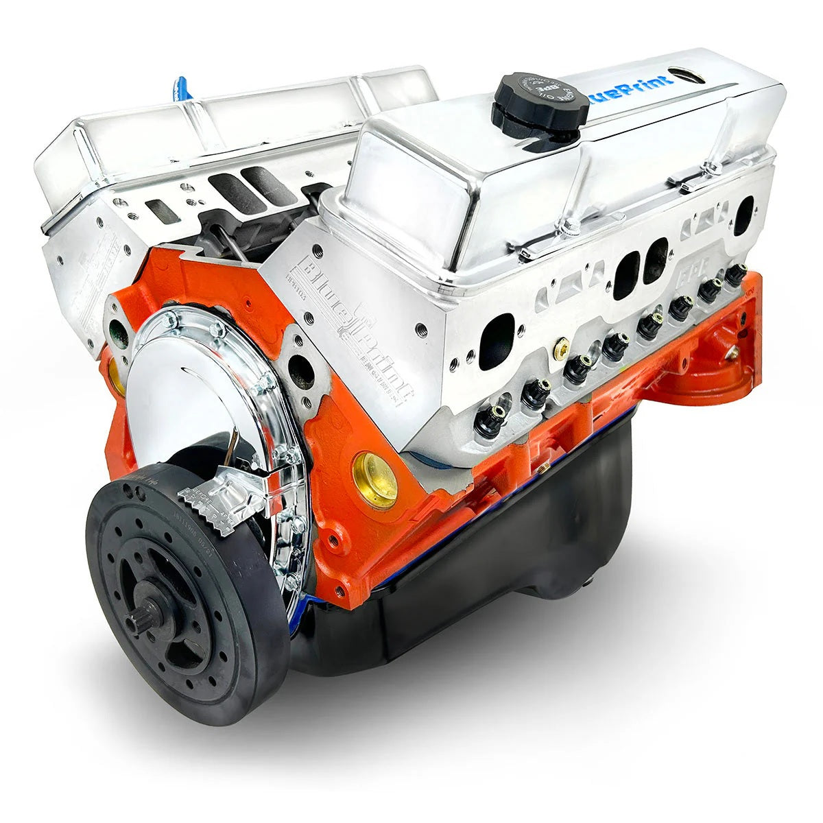 BluePrint Engines BP-BP4003CT1 Chev SB 400 Long Block Power Adder Crate Engine 511HP for Supercharger & Turbo
