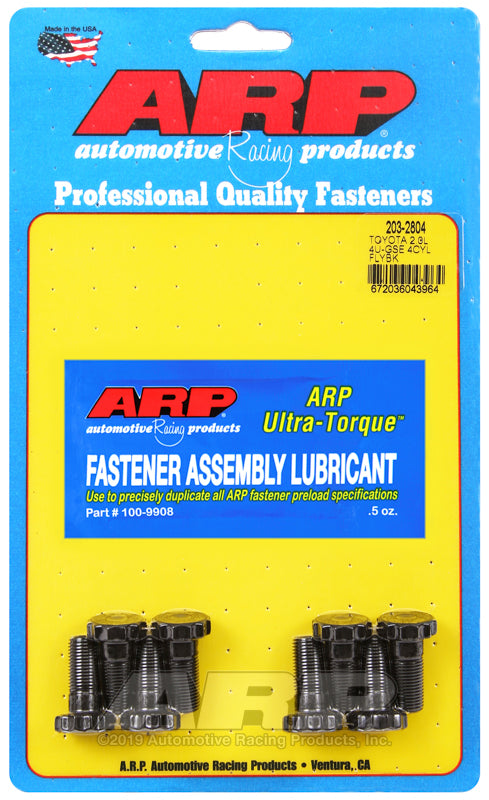ARP 203-2804 for Toyota 2.0L 4U-Gse 4Cyl Flywheel Bolt Kit