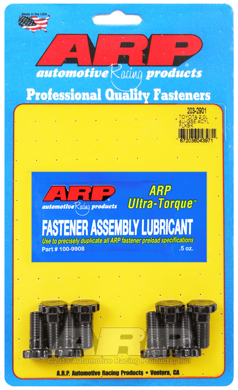 ARP 203-2901 for Toyota 2.0L 4U-Gse 4Cyl Flexplate Bolt Kit