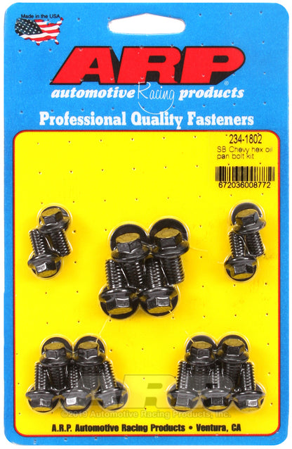 Chev Small Block Gen I 265-400 C.I.D 234-1802 SB Chevy Hex Oil Pan Bolt Kit ARP Fasteners ARP234-1802