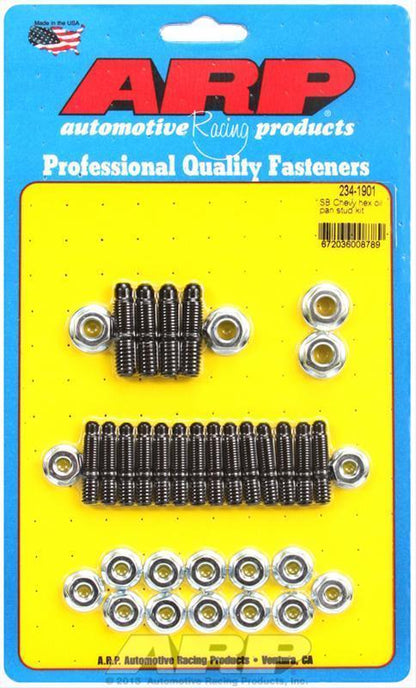 Chev Small Block Gen I 265-400 C.I.D 234-1901 SB Chevy Hex Oil Pan Stud Kit ARP Fasteners ARP234-1901