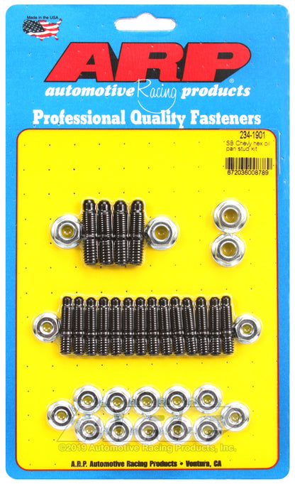 Chev Small Block Gen I 265-400 C.I.D 234-1901 SB Chevy Hex Oil Pan Stud Kit ARP Fasteners ARP234-1901