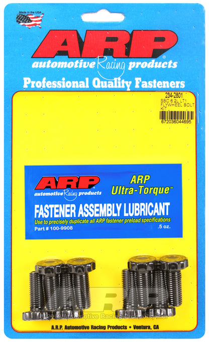 Chev LT1 V8 6.2L 2013 Onwards 234-2801 SB Chevy 1.125 UHL Flywheel Bolt Kit ARP Fasteners ARP234-2801