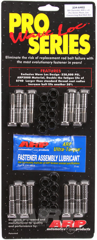 ARP 234-6402 SB Chevy 400 Wave-Loc Rod Bolt Kit