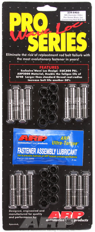 ARP 234-6403 SB Chevy 350 Wave-Loc Rod Bolt Kit