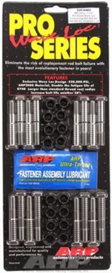 ARP 235-6403 BB Chevy 7/16" Pro Wave-Loc Rod Bolt Kit