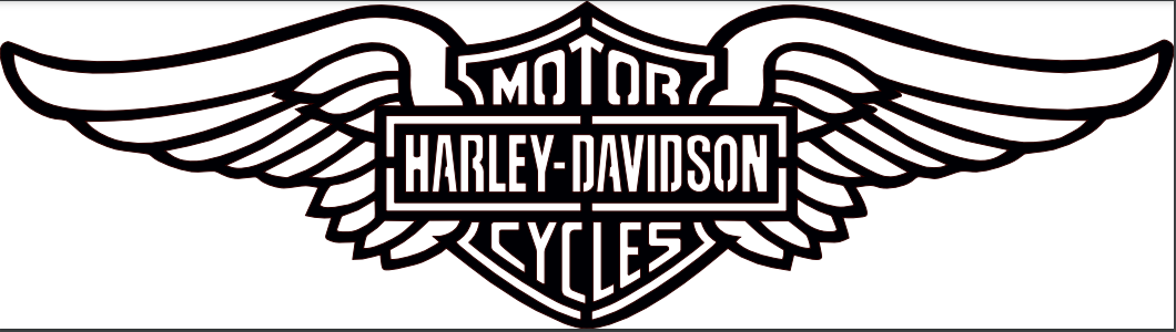 EMA-PC-010 Harley Davidson Plasma Cut Sign 83cm x 23cm