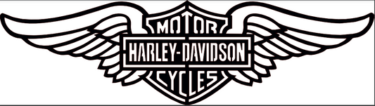 EMA-PC-010 Harley Davidson Plasma Cut Sign 83cm x 23cm