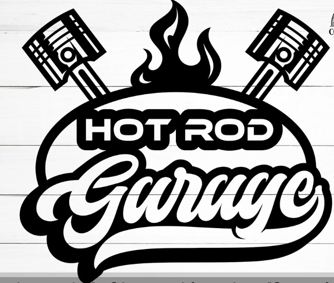 EMA-PC-011 Hotrod Garage Plasma Cut Sign 41cm x 37cm