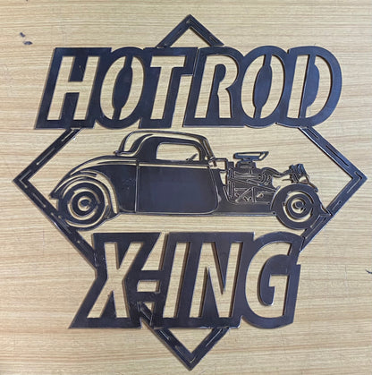 EMA-PC-012 EMA-PC-012 Hotrod X-ING Plasma Cut Sign 51cm x 51cm